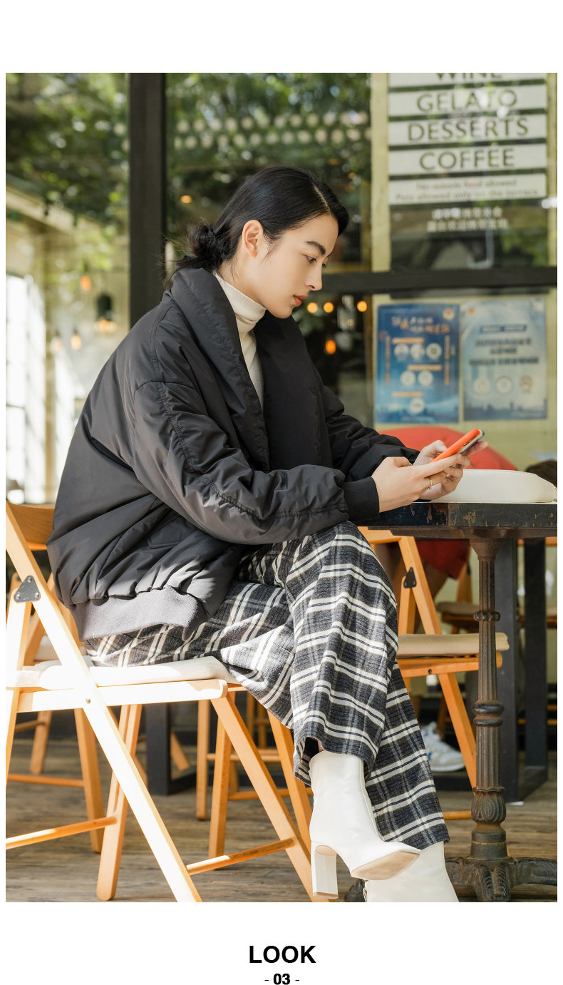 チェックパンツゆったりシルエット タータンチェックパンツ