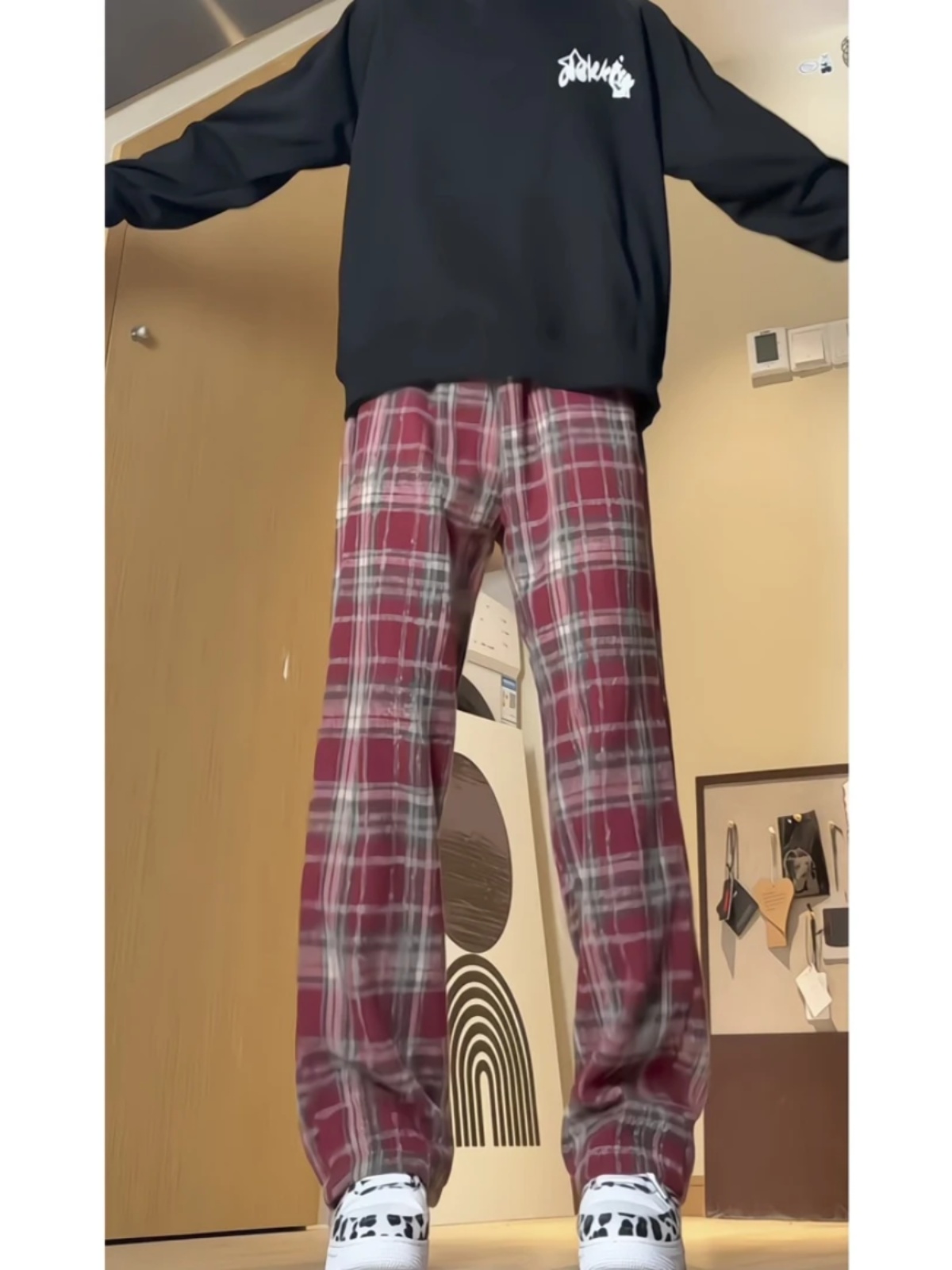 チェックパンツ クラシック タータンチェック ゆるパンツ