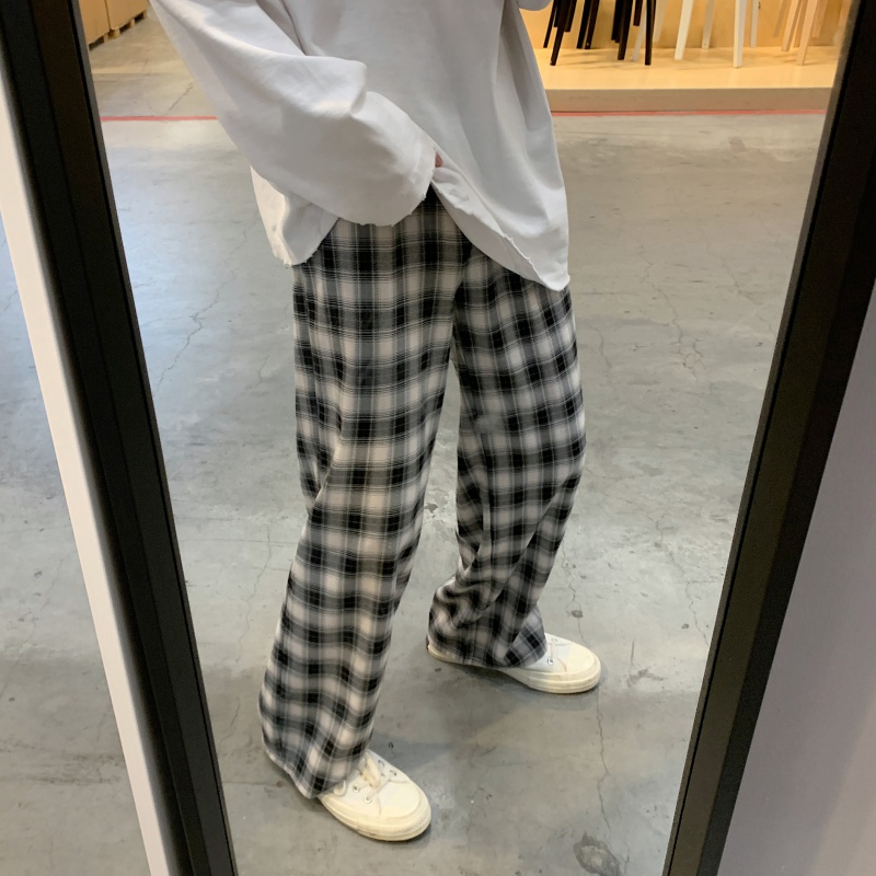 チェックパンツ クラシカルタータンワイドパンツ