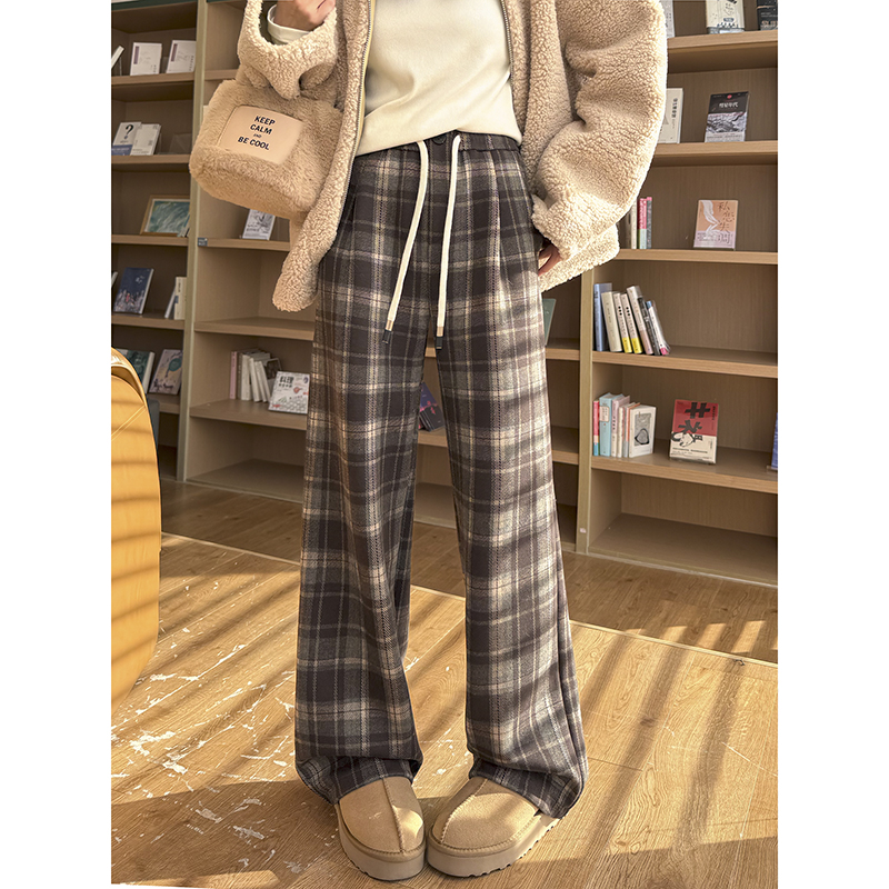 チェックパンツ タータンチェック リラックスパンツ