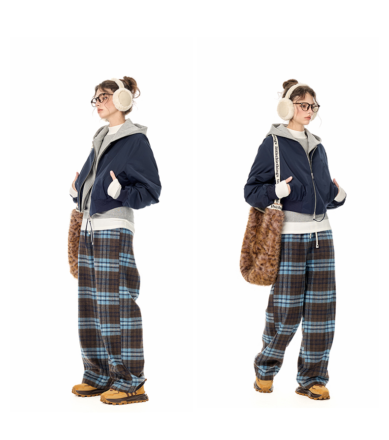 チェックパンツリラックスチェックパンツ