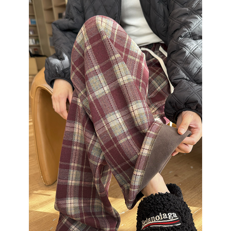 チェックパンツ タータンチェック リラックスパンツ