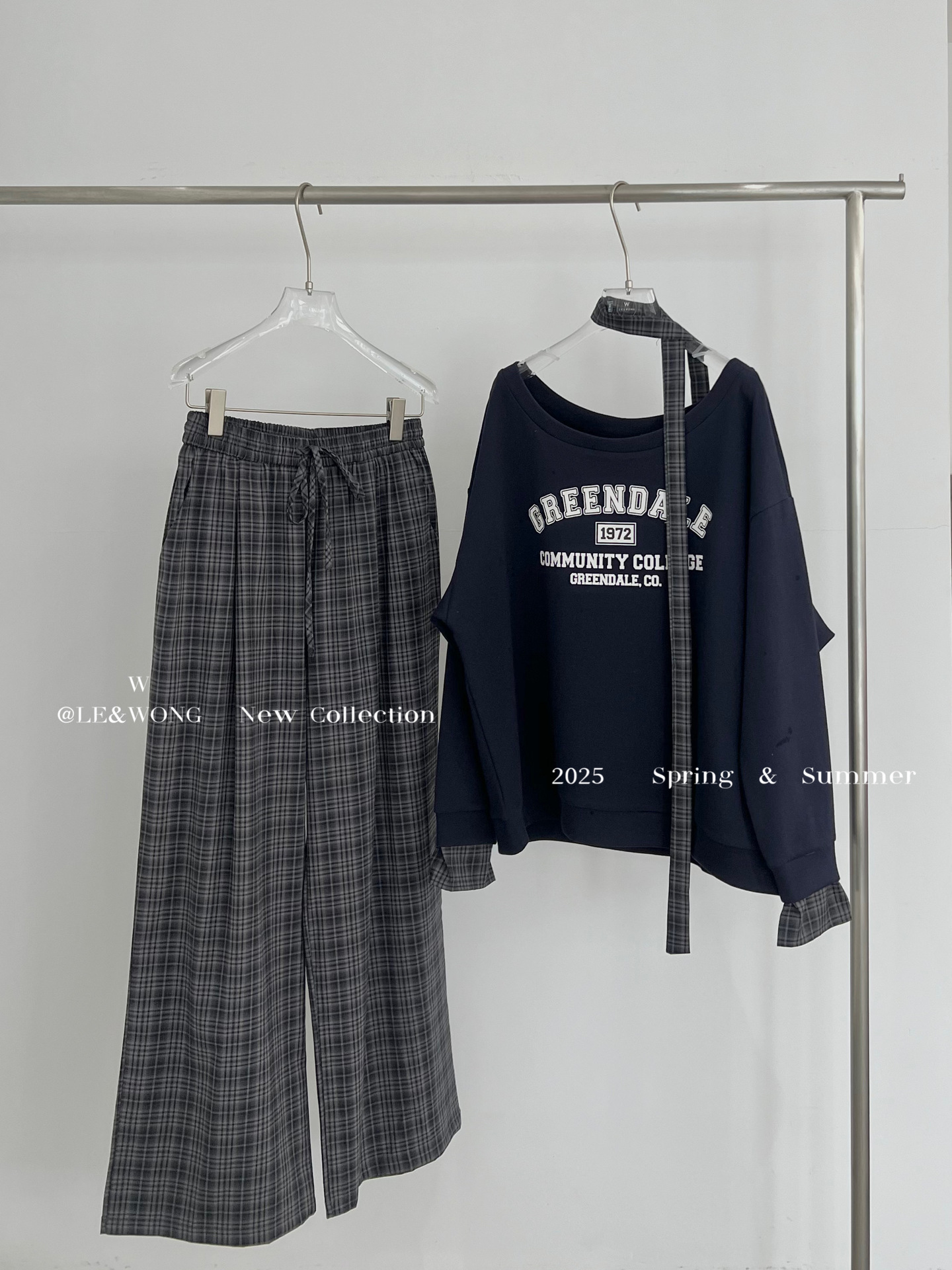チェックパンツ レトロチェック オーバーサイズ ワイドパンツ