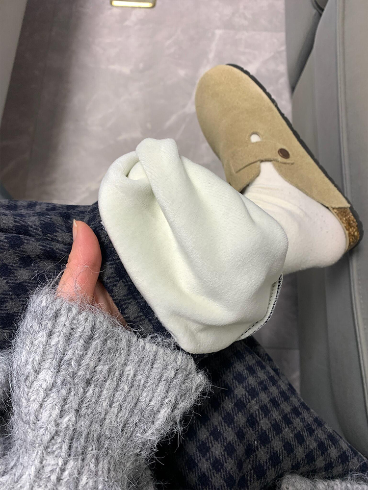 チェックパンツ ゆったりチェックワイドパンツ