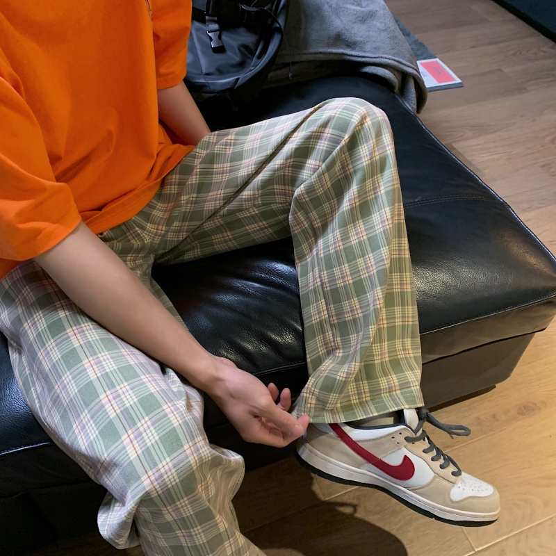 チェックパンツ クラシカルタータンワイドパンツ