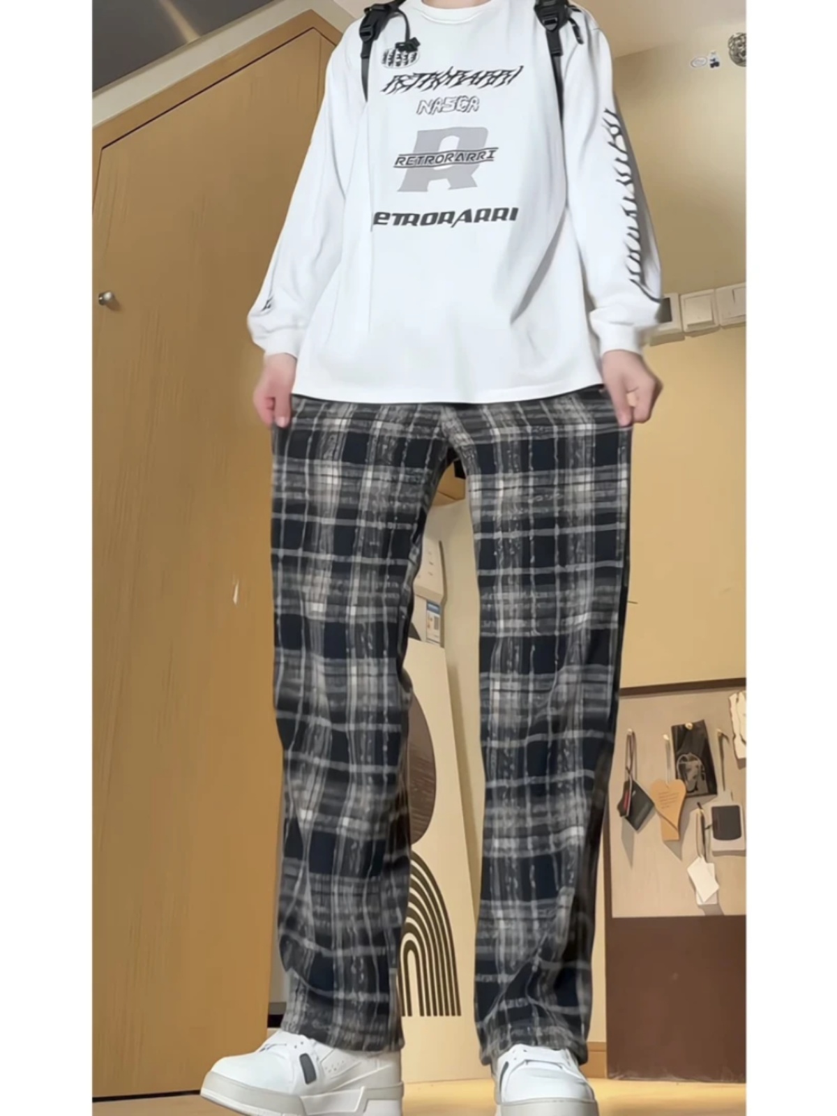 チェックパンツ クラシック タータンチェック ゆるパンツ