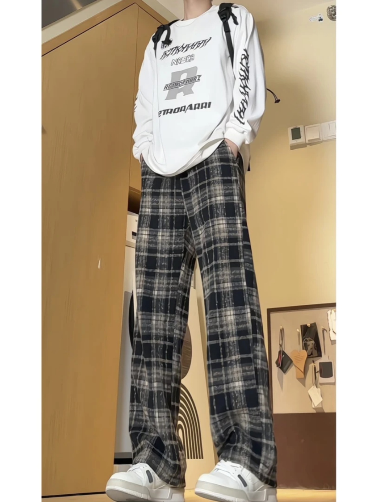 チェックパンツ クラシック タータンチェック ゆるパンツ