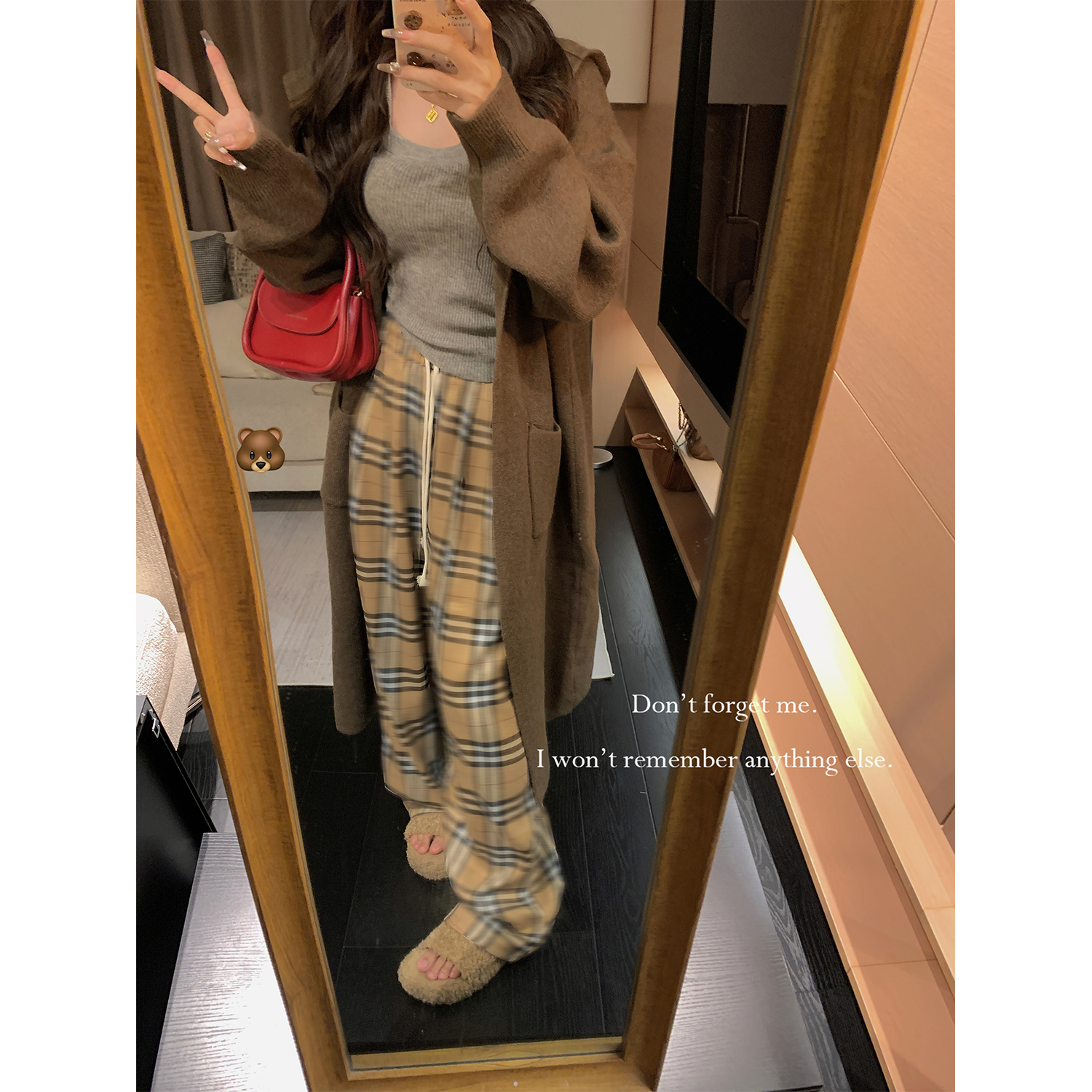 チェックパンツリラックスタータンチェックパンツ