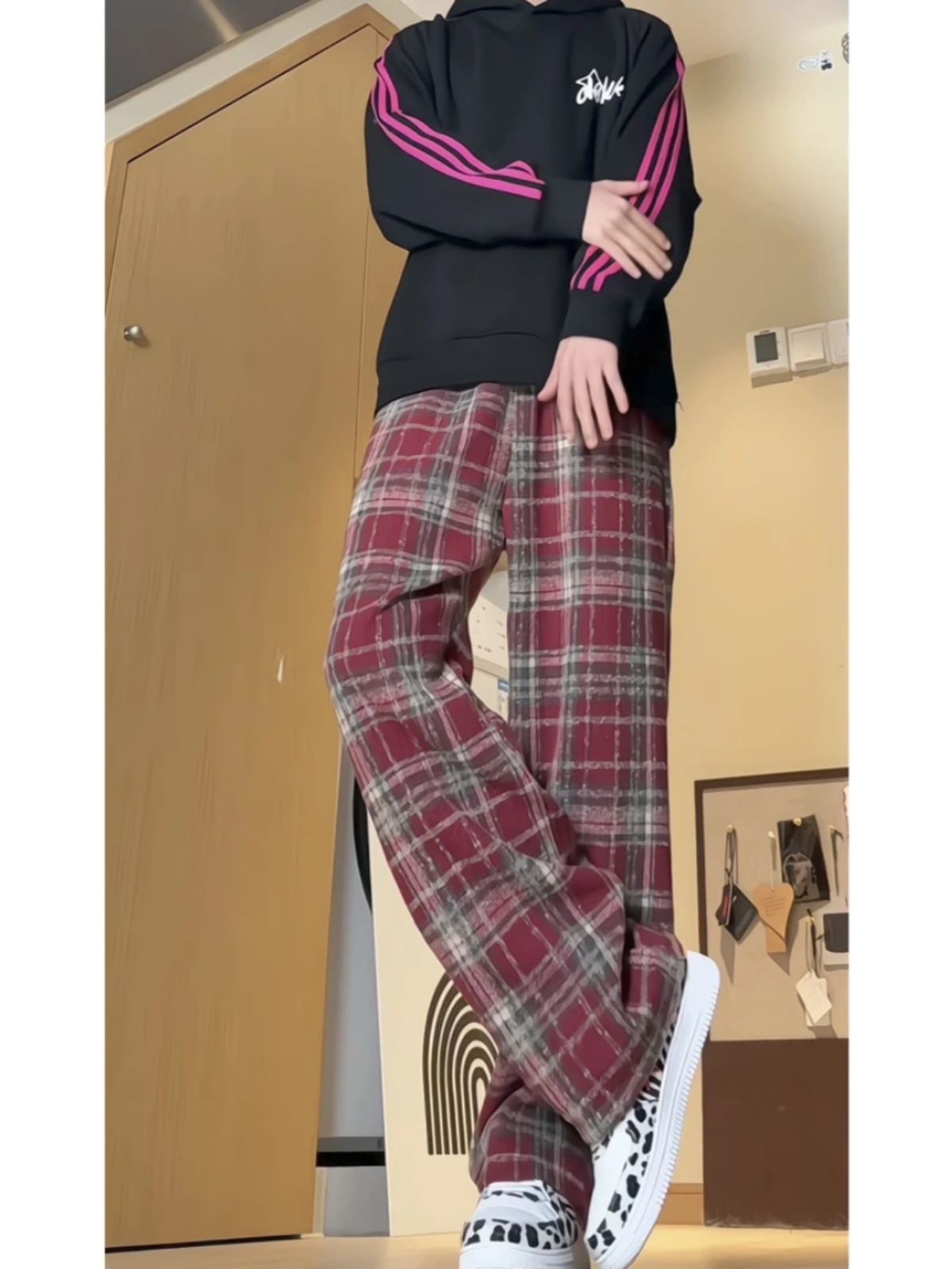 チェックパンツ クラシック タータンチェック ゆるパンツ