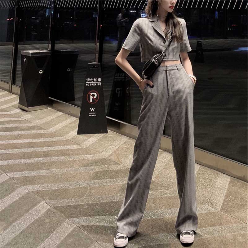 チェックパンツ クラシカルストライプ セットアップパンツ