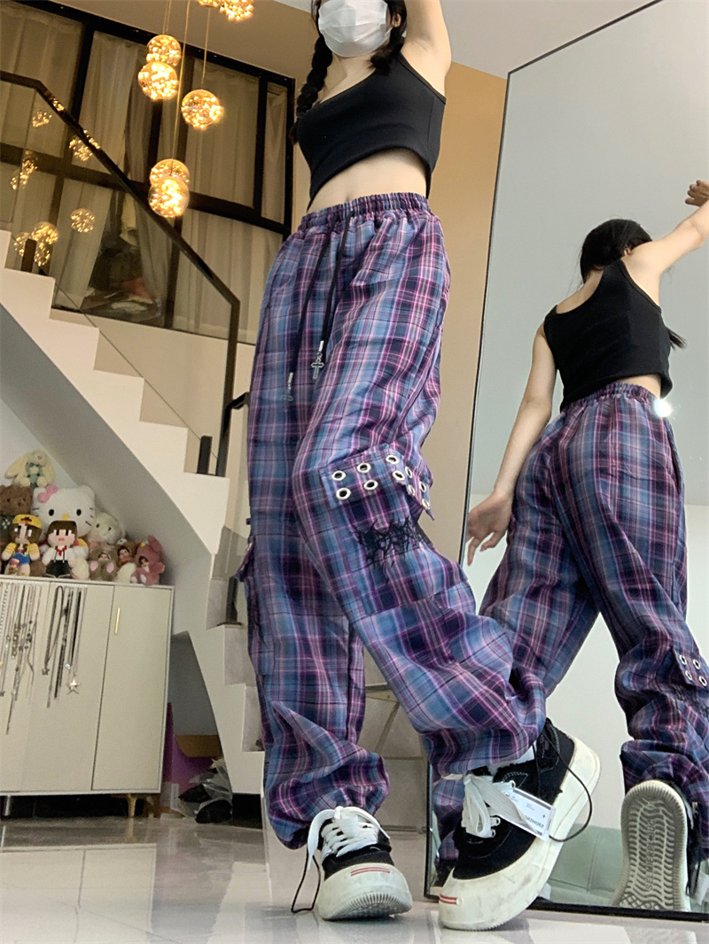 チェックパンツ 遊び心溢れるグランジタータンパンツ