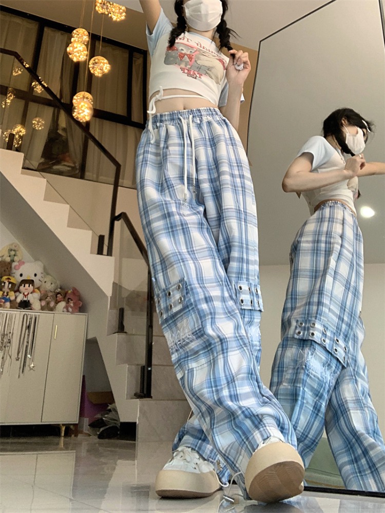 チェックパンツ 遊び心溢れるグランジタータンパンツ