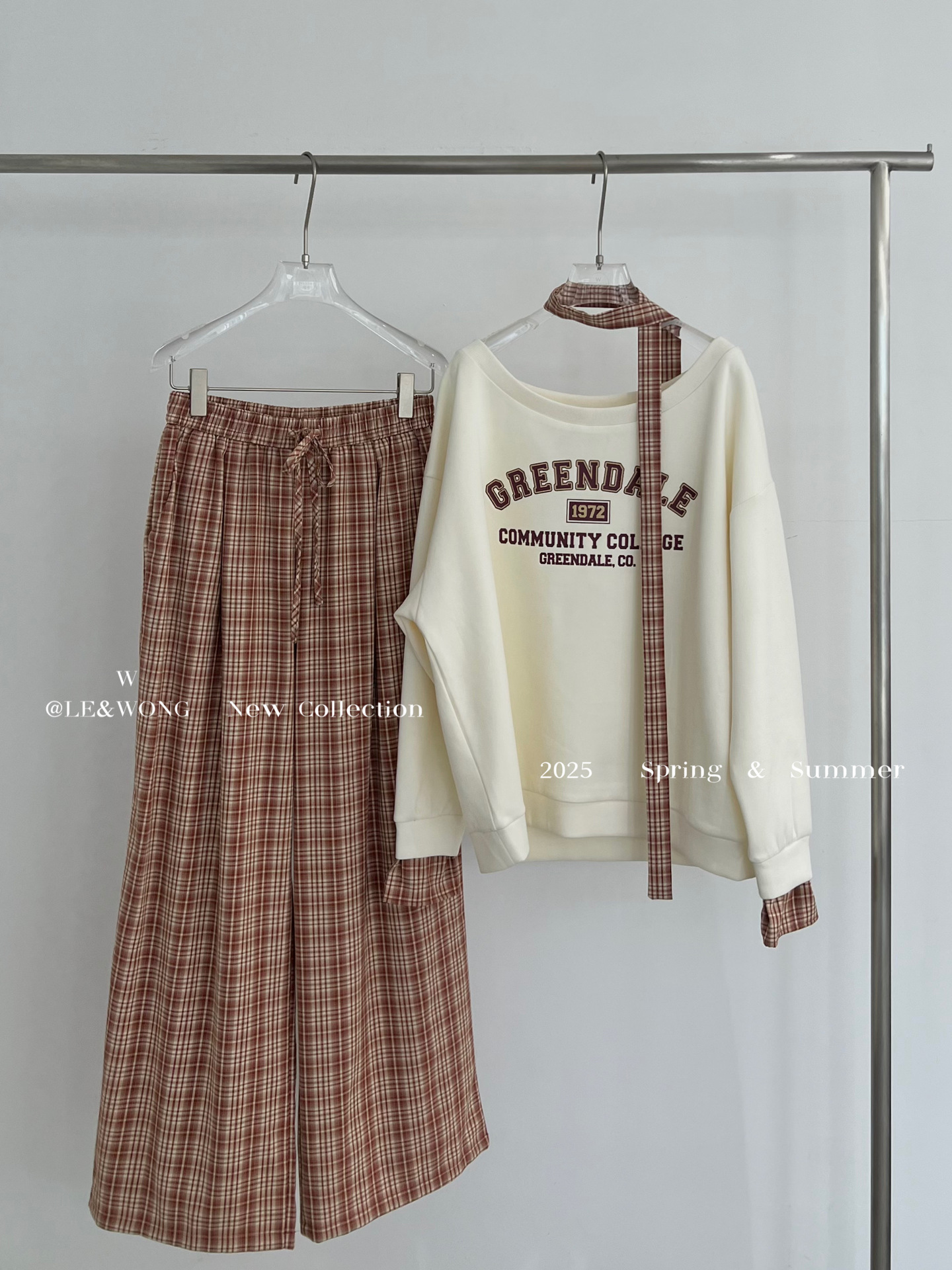 チェックパンツ レトロチェック オーバーサイズ ワイドパンツ