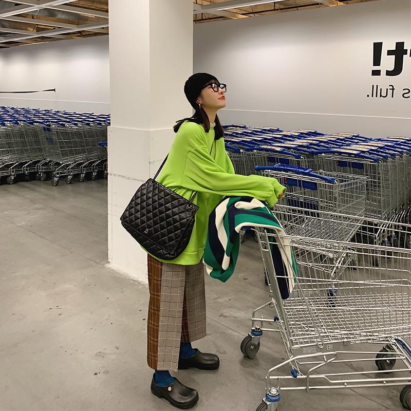 チェックパンツ クラシカルチェック ワイドパンツ