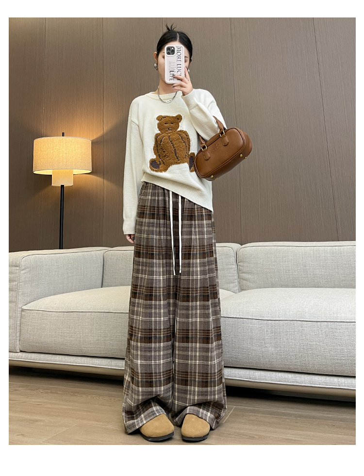 チェックパンツ リラックスデザイン