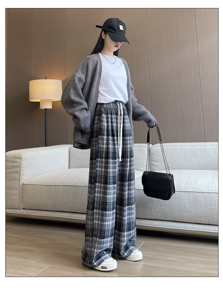 チェックパンツ リラックスデザイン