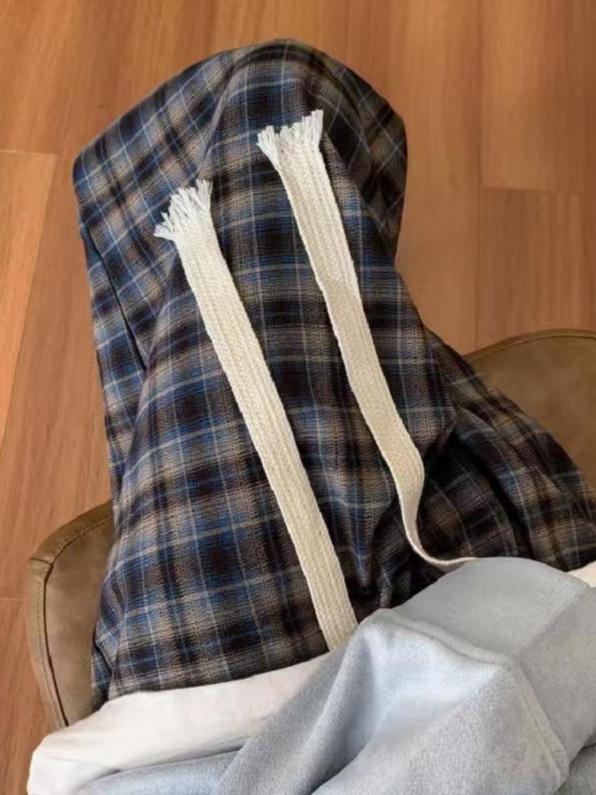チェックパンツ ゆったりワイド伝統格子柄パンツ