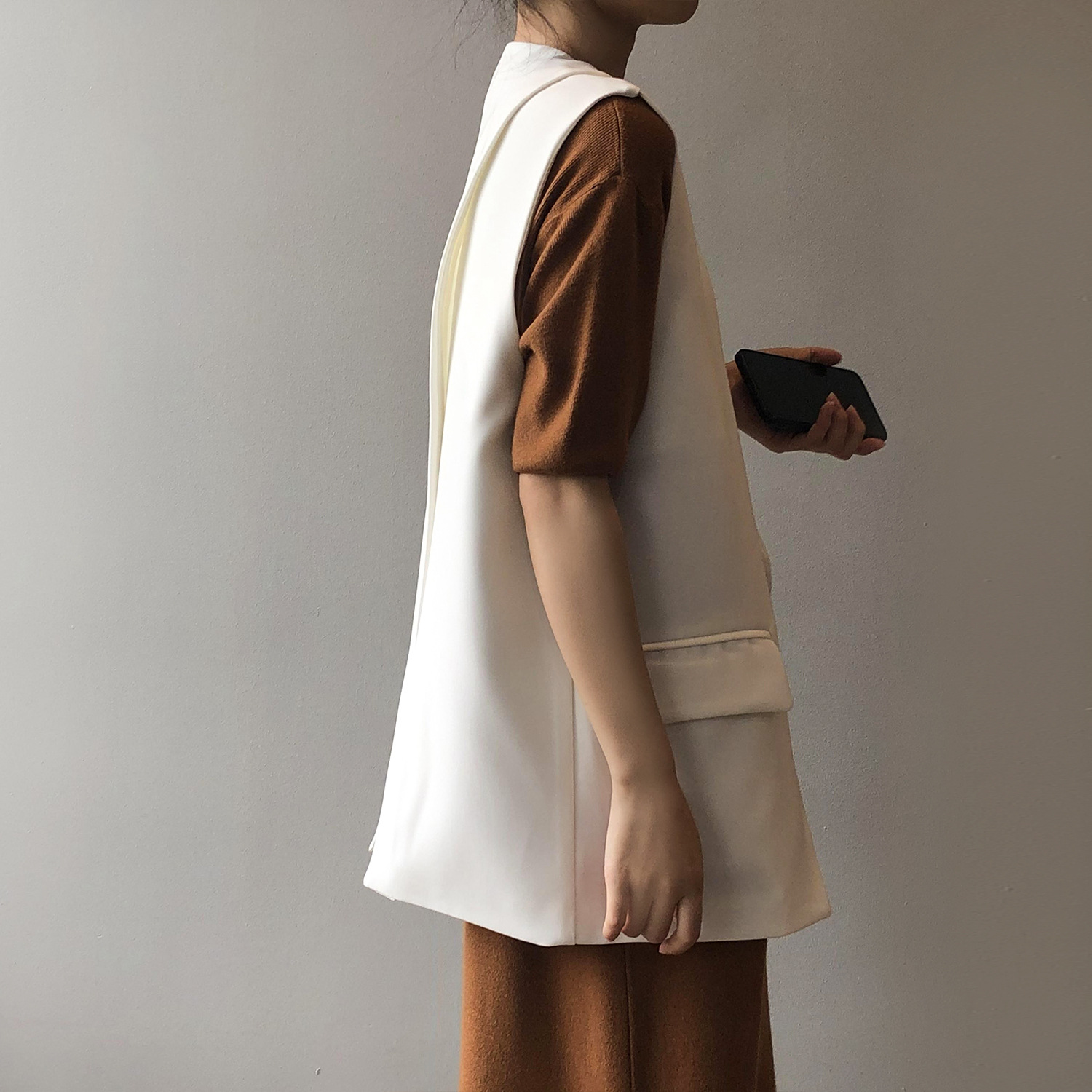 レディースベスト 春新作 上品ベスト レディース 袖なし ジレベスト