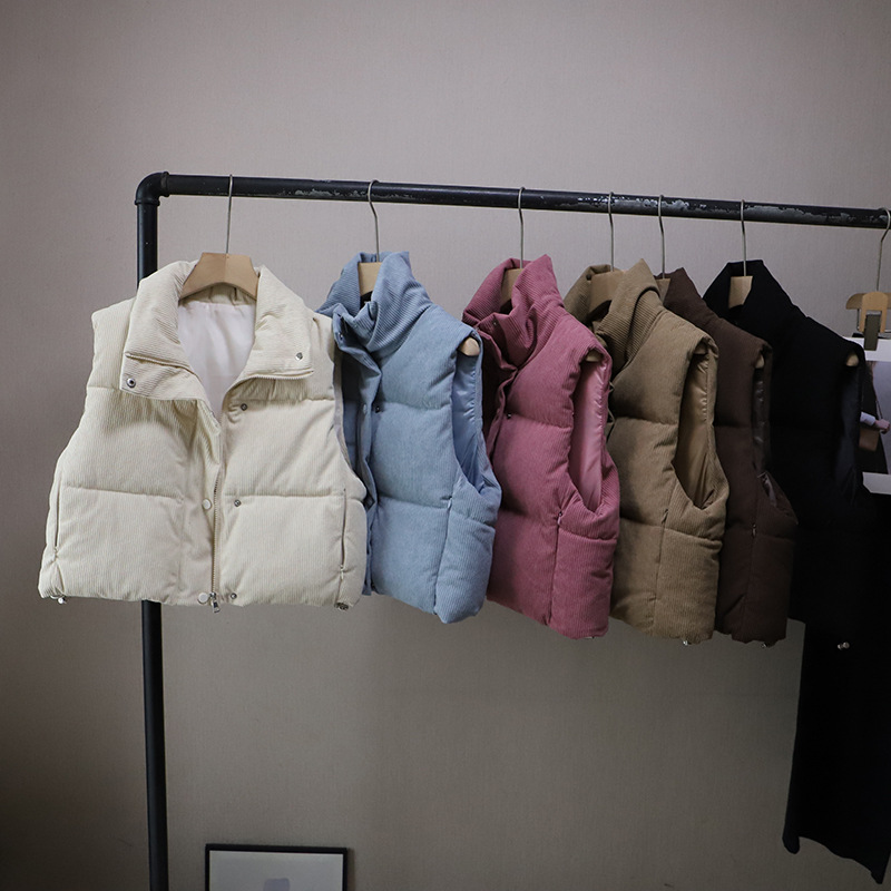 韓国風厚手レディースベスト６色展開