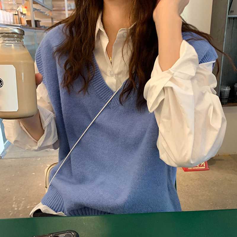 レディースベスト ゆったりシルエット レディースニットベスト