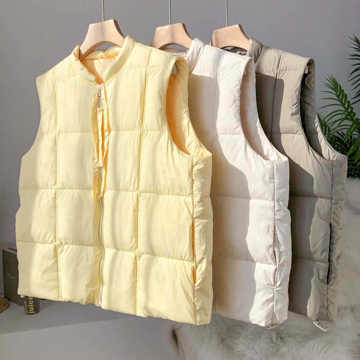 レディースベスト エレガントふんわりダウンベスト