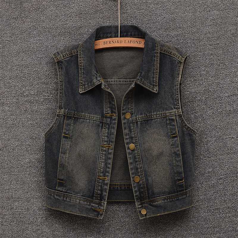 レディースベスト 大人の着回しデニムベスト