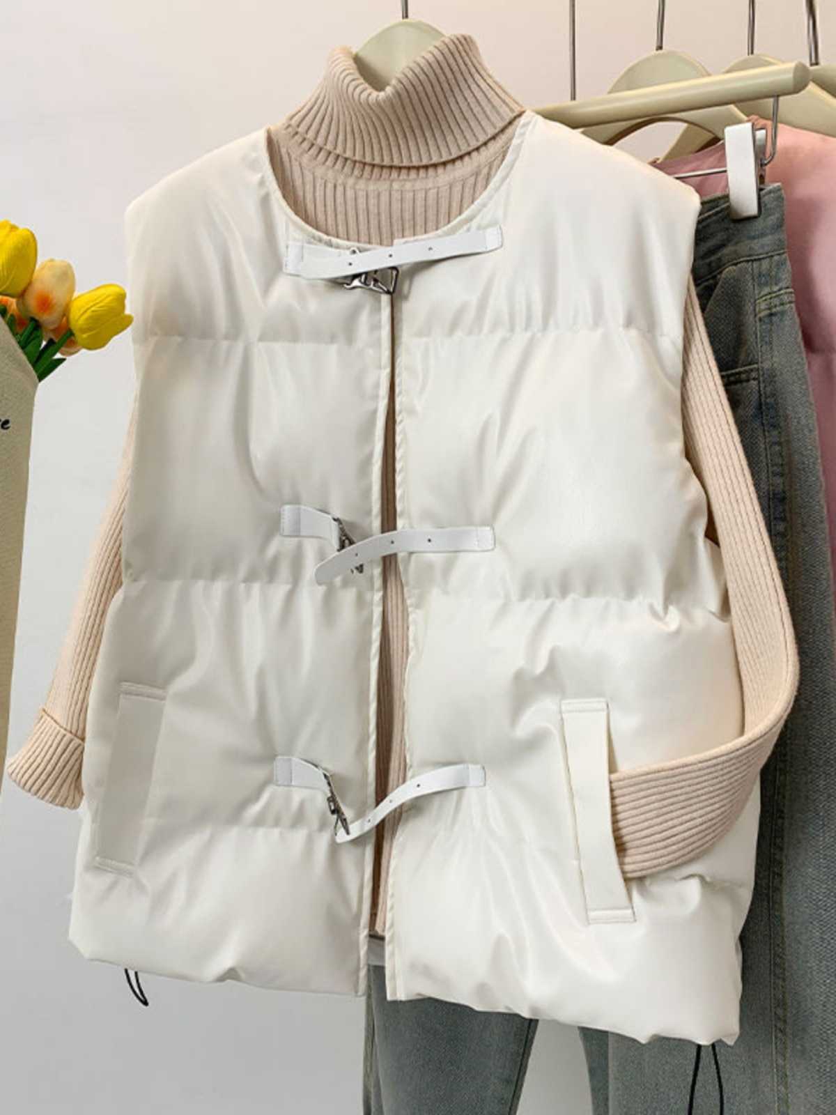 レディースベスト ソフトクラシカルレザーベスト