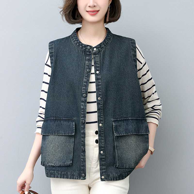 レディースベスト シンプル大人カジュアルベスト