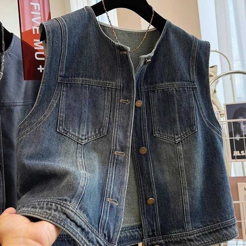 レディースベスト こなれ感デニムベスト