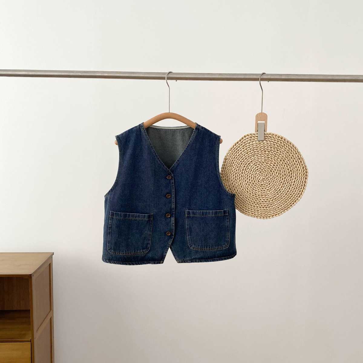 レディースベスト ナチュラル風合いベスト