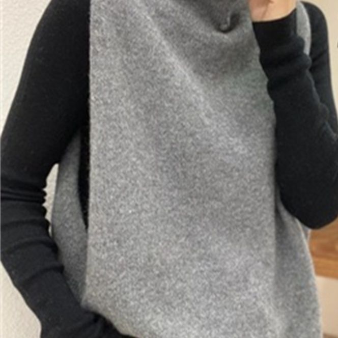 レディースベスト タートルネック ニットベスト レディース 秋冬