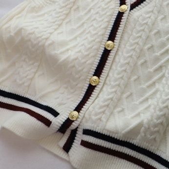 レディースベスト ニット韓国風 レディース 編み込み模様 ベスト