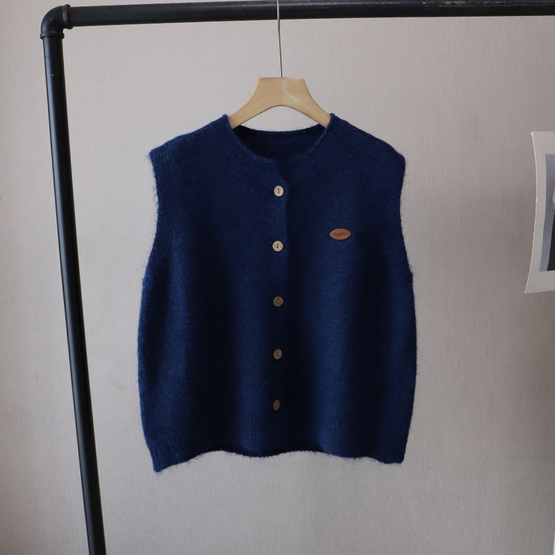 レディースベスト 韓国風ニットベスト レディース 4色展開