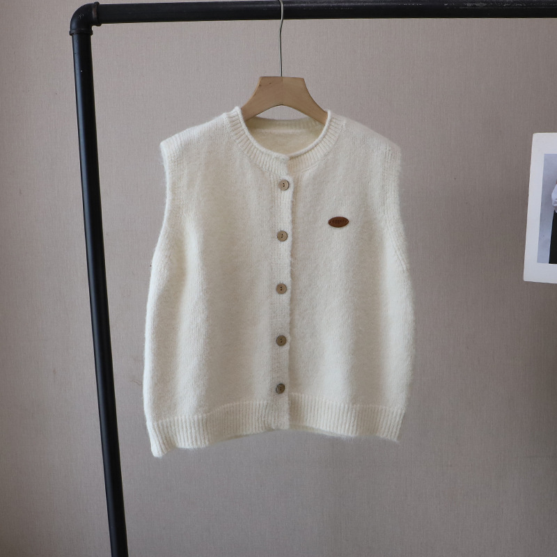 レディースベスト 韓国風ニットベスト レディース 4色展開