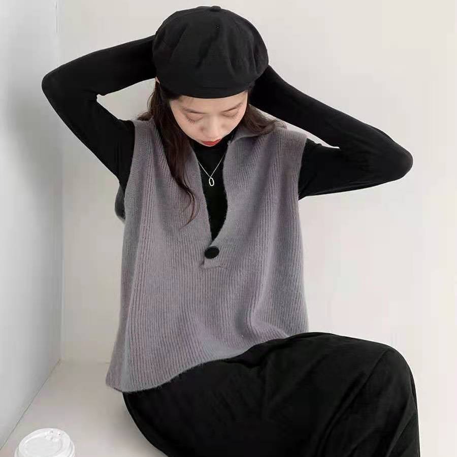 レディースベスト 秋冬ニットベスト レディース 体型カバー 上品エレガント