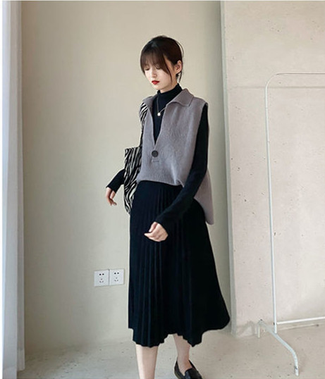 レディースベスト 秋冬ニットベスト レディース 体型カバー 上品エレガント