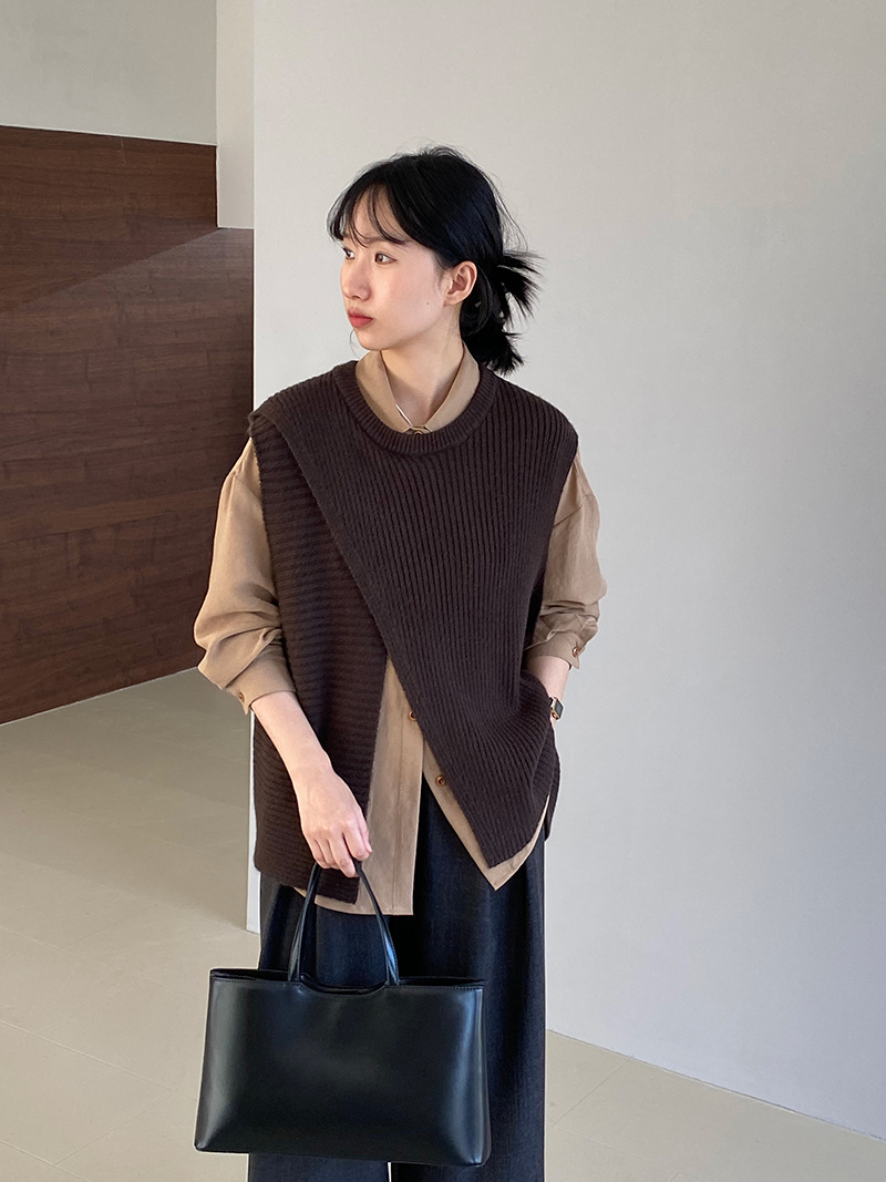 レディースベスト 女性用ニットベスト春新作おしゃれな5色展開