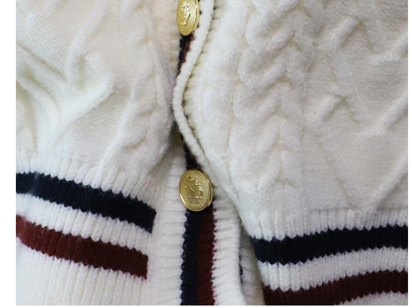 レディースベスト 韓国風ニットベスト レディース 編み込み模様 3色展開