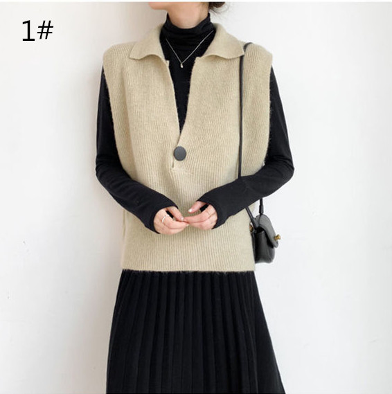 レディースベスト 秋冬ニットベスト レディース 体型カバー 上品エレガント