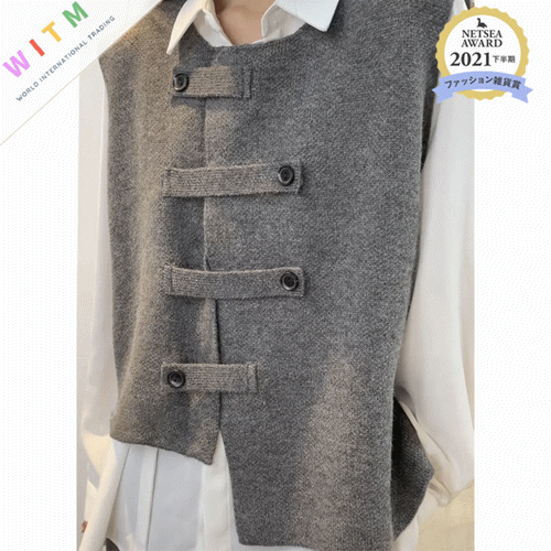 レディースベスト ノースリーブ チョッキ 春秋 無地