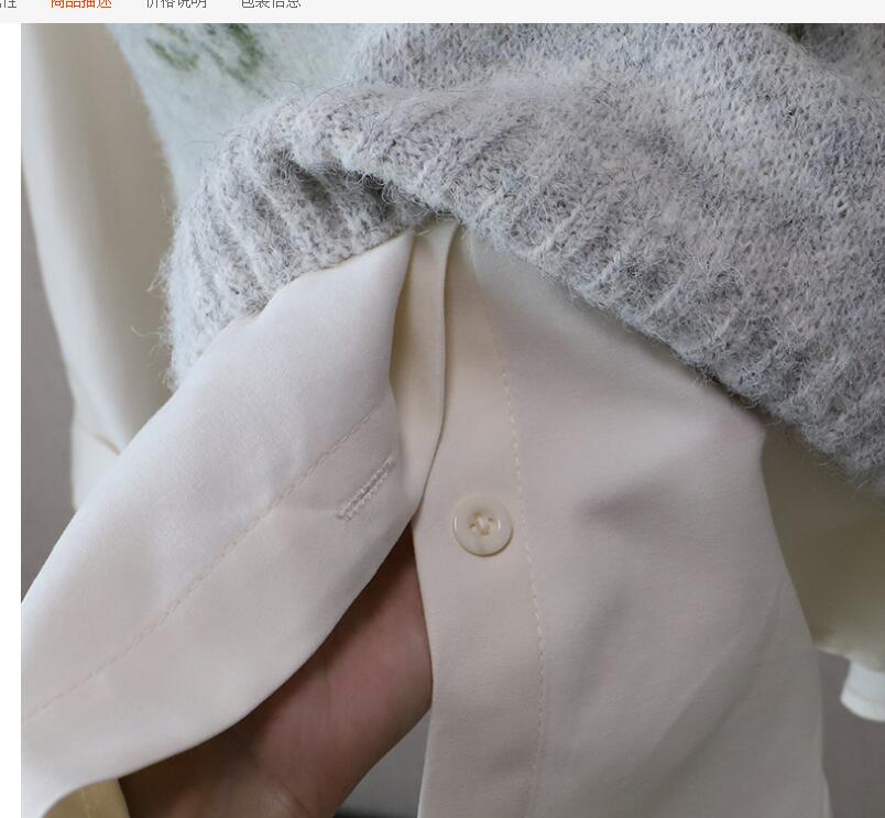 レディースベスト 花柄刺繍ニットベスト重ね着風韓国風レディーストップス