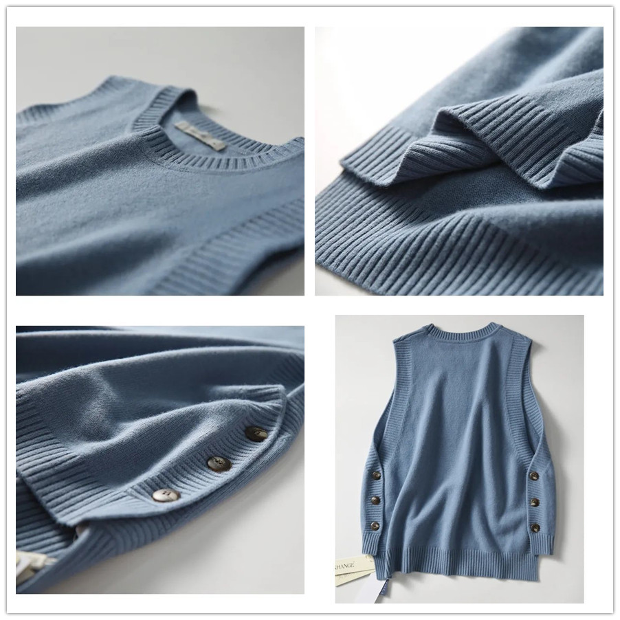 レディースベスト ニットベスト レディース ボタン付き 体型カバー 上品