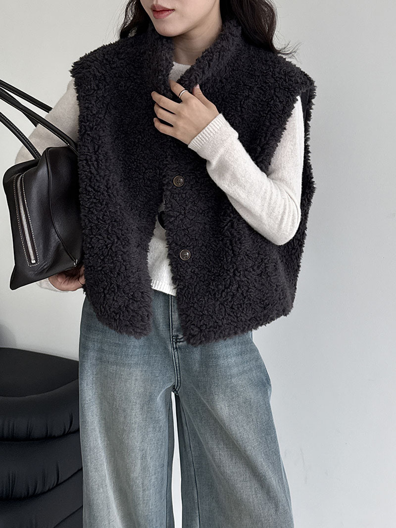 レディースベスト もこもこボアベスト韓国風レディース秋冬