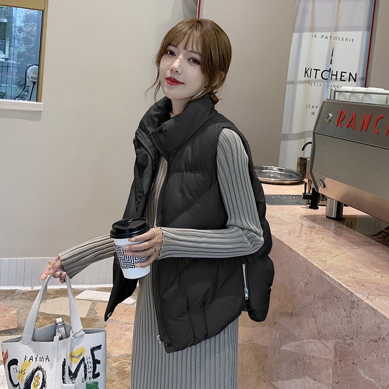 レディースベスト レディース中綿ダウンベスト フード付き多色展開