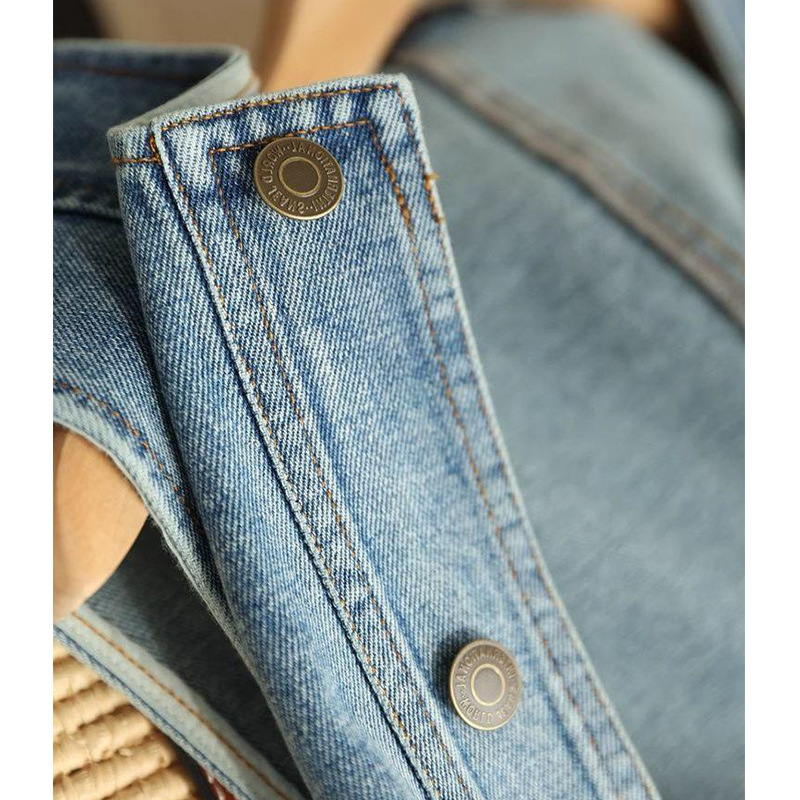 レディースベスト 春新作デニムベスト袖なしレディース羽織り