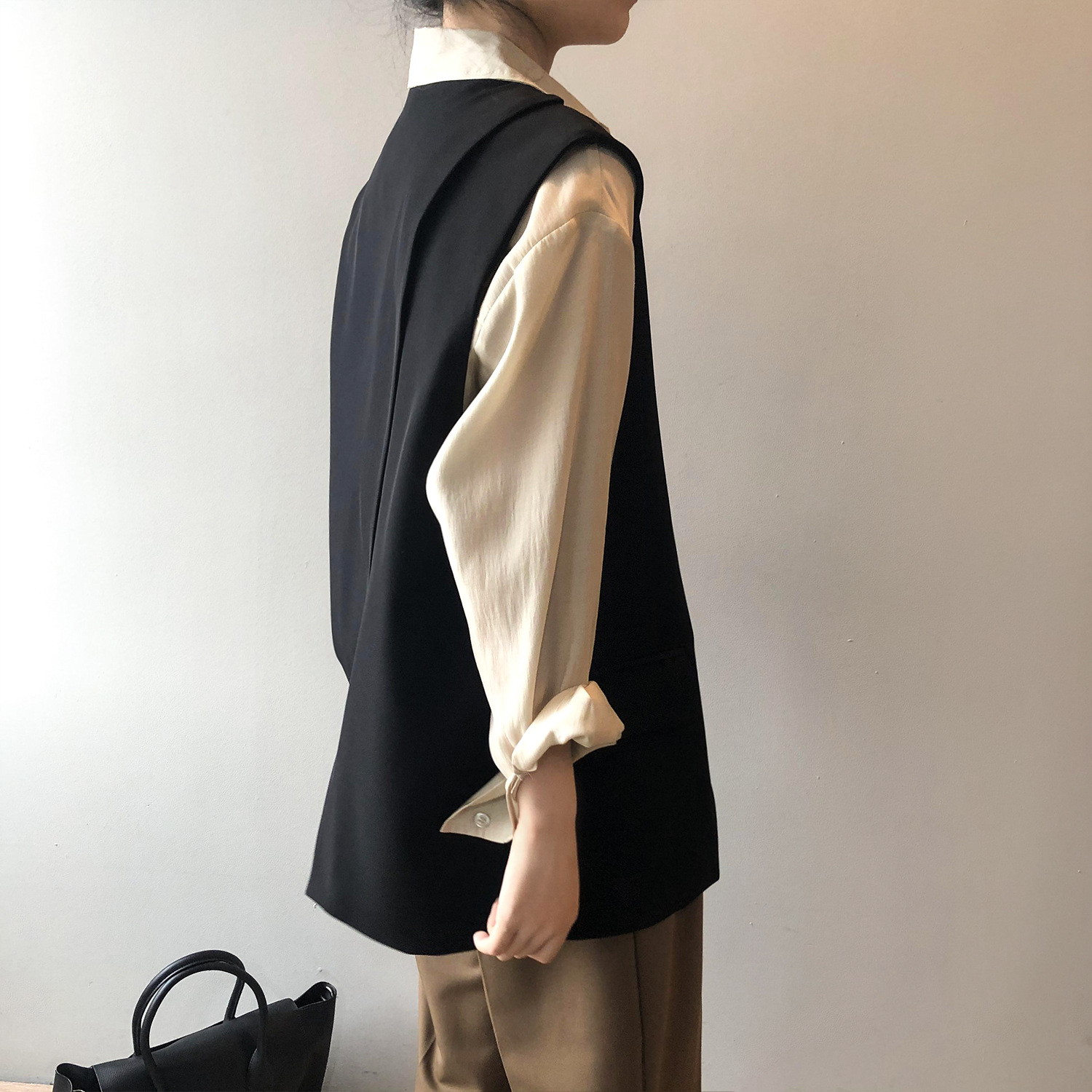 レディースベスト 春新作 上品ベスト レディース 袖なし ジレベスト