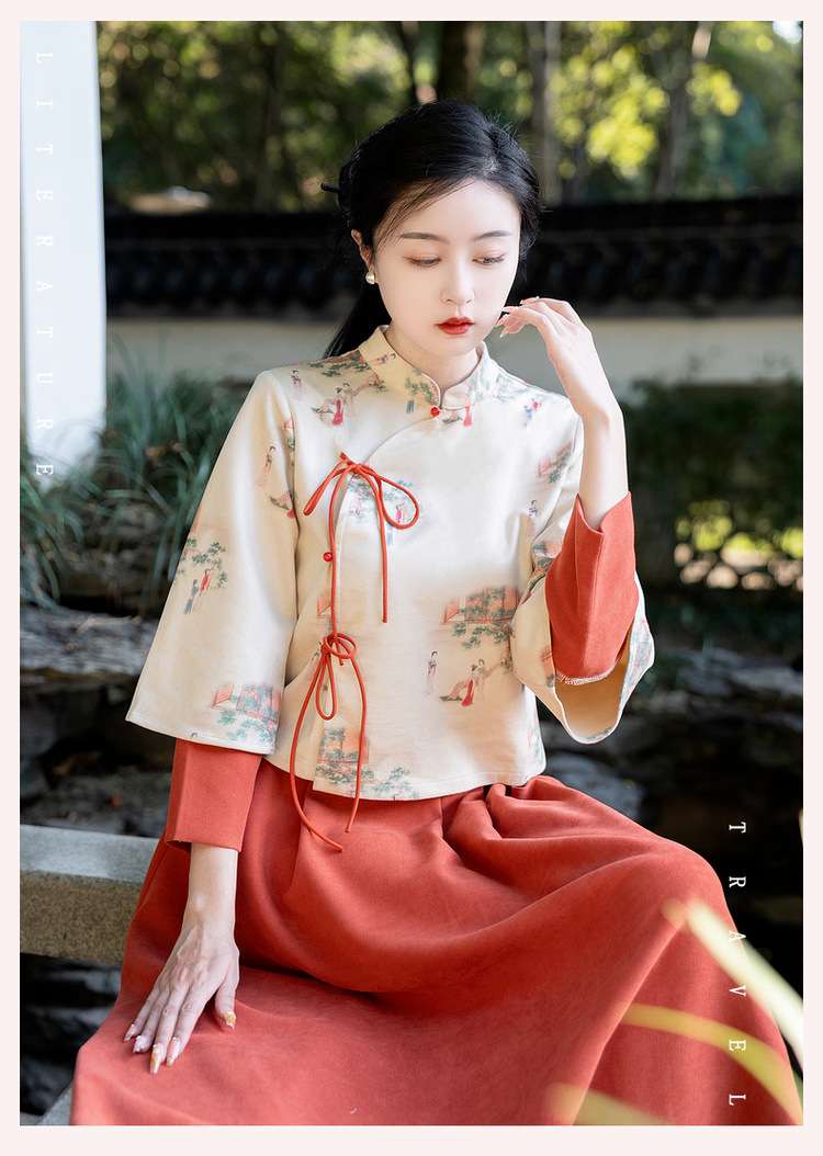 チャイナ服 レッド デザイン チャイナドレス