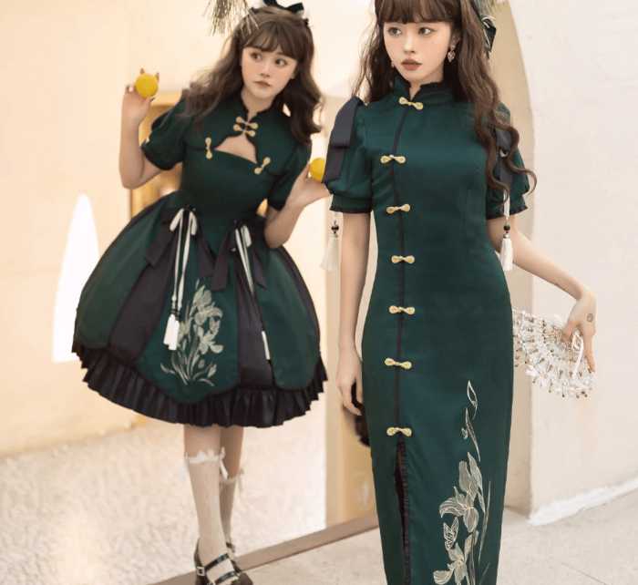 チャイナ服　コスプレ風中華ロリータ