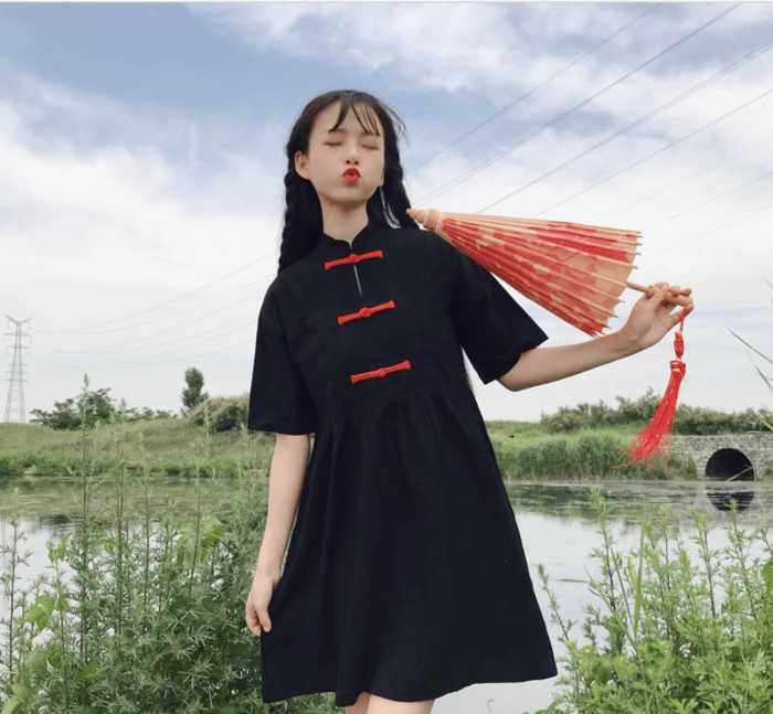 チャイナ服 キョンシー デザイン チャイナワンピース