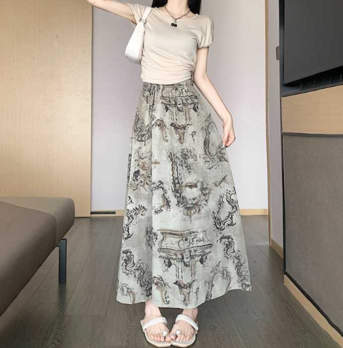 チャイナ服 レトロデザイン ポイント チャイナスカート